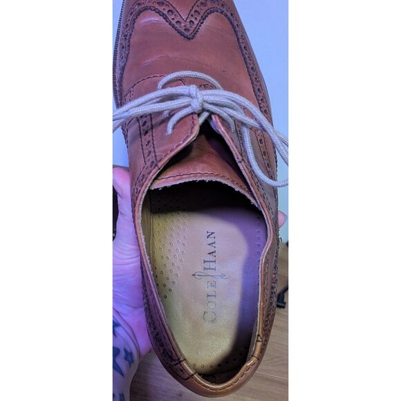 Cole Haan Men’s Dress Shoes Brown Size 12 Leather Lace‑Up Classic
